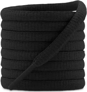 10 Seconds Oval Athletic Shoe Lace in Black