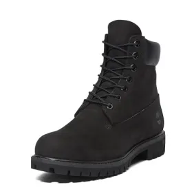 10073001 Timberland Men's 6" Premium Waterproof Boot, Black Nubuck, Size 8.5 - Like New