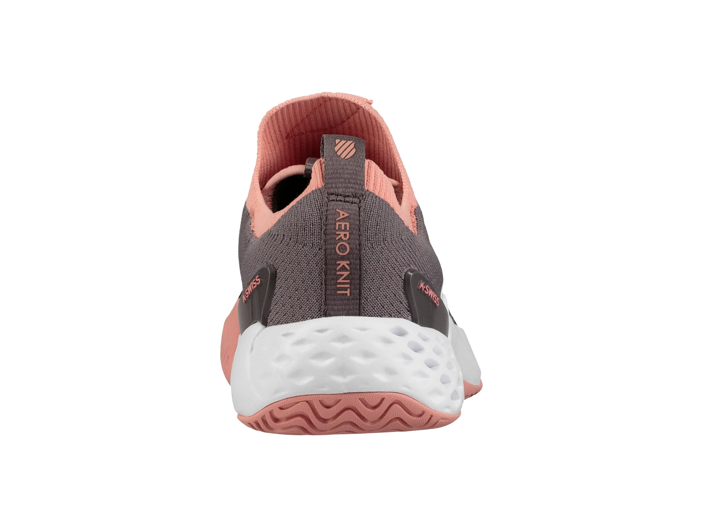 96137-095-M | WOMENS AERO KNIT | PLUM KITTEN/CORAL ALMOND/WHITE