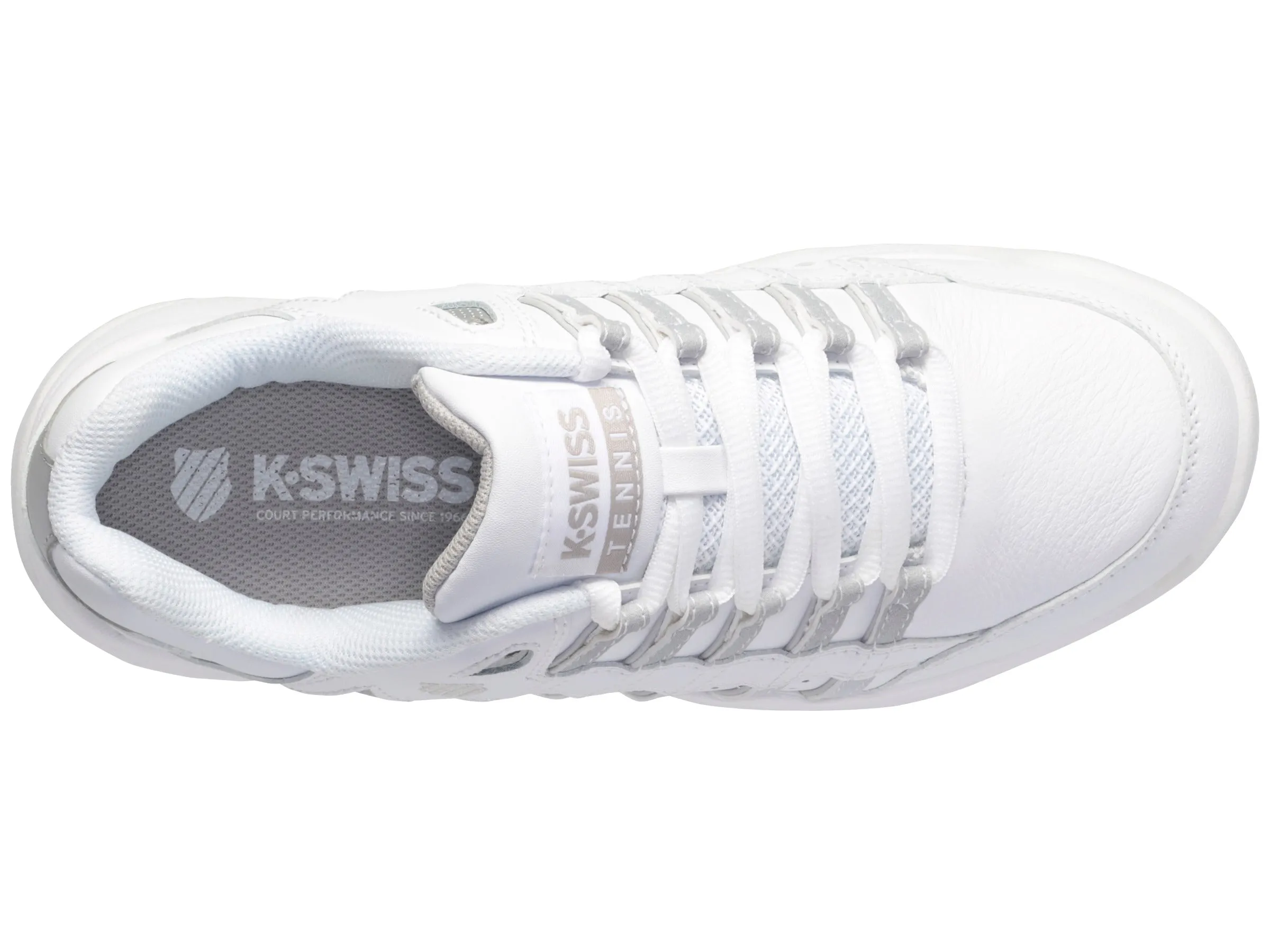 97390-110-M | COURT PRESTIR OMNI | WHITE/SILVER