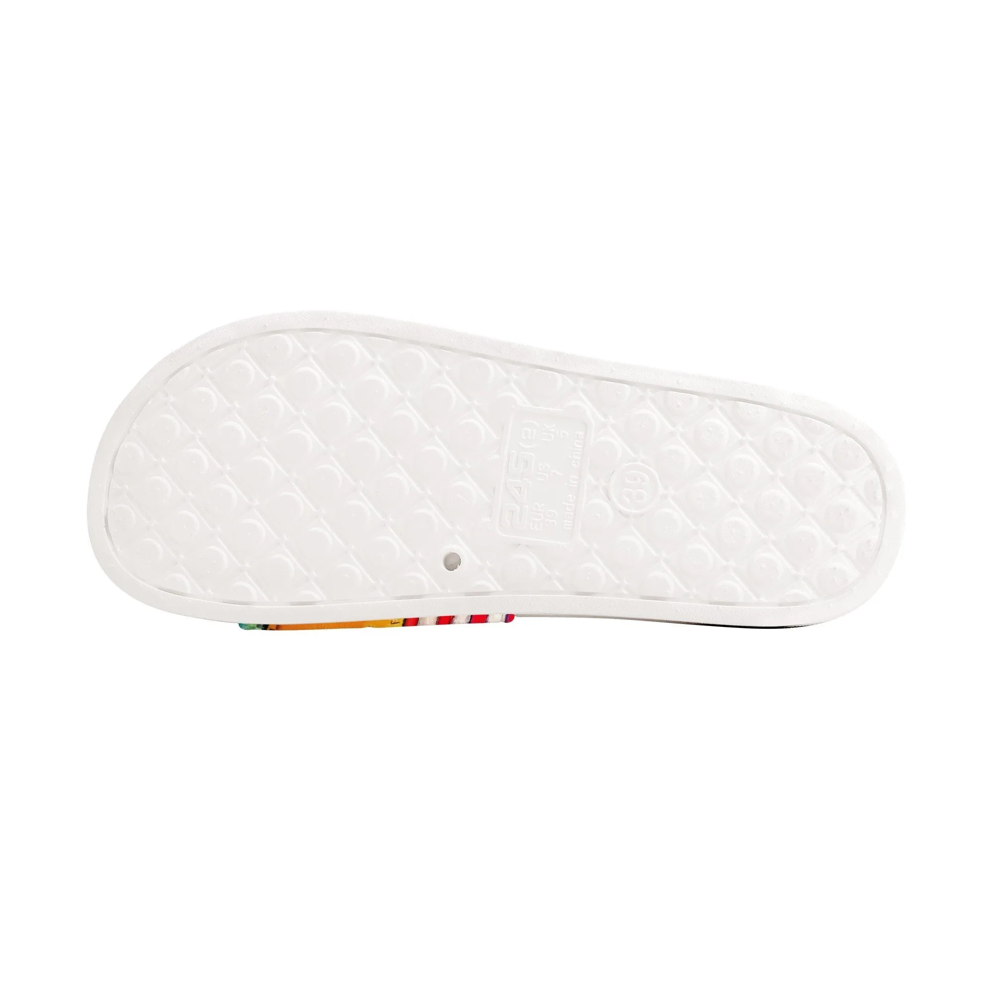 America-The beautiful Slide Sandals - White