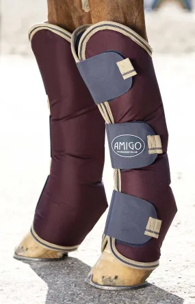 Amigo Ripstop Travel Boots, Fig with Navy & Tan Trim