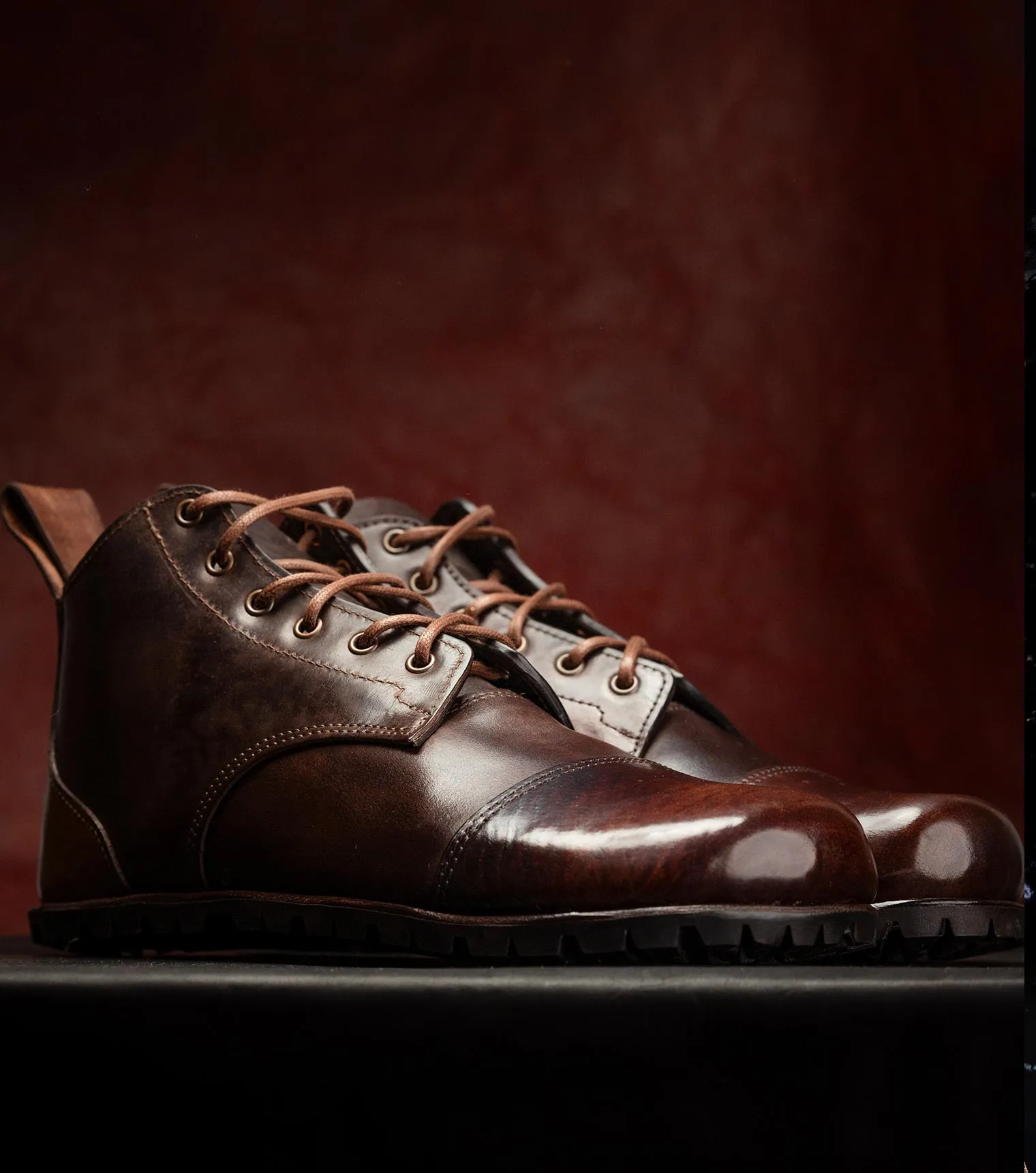 Barefoot Trekking Boots - Shell Cordovan