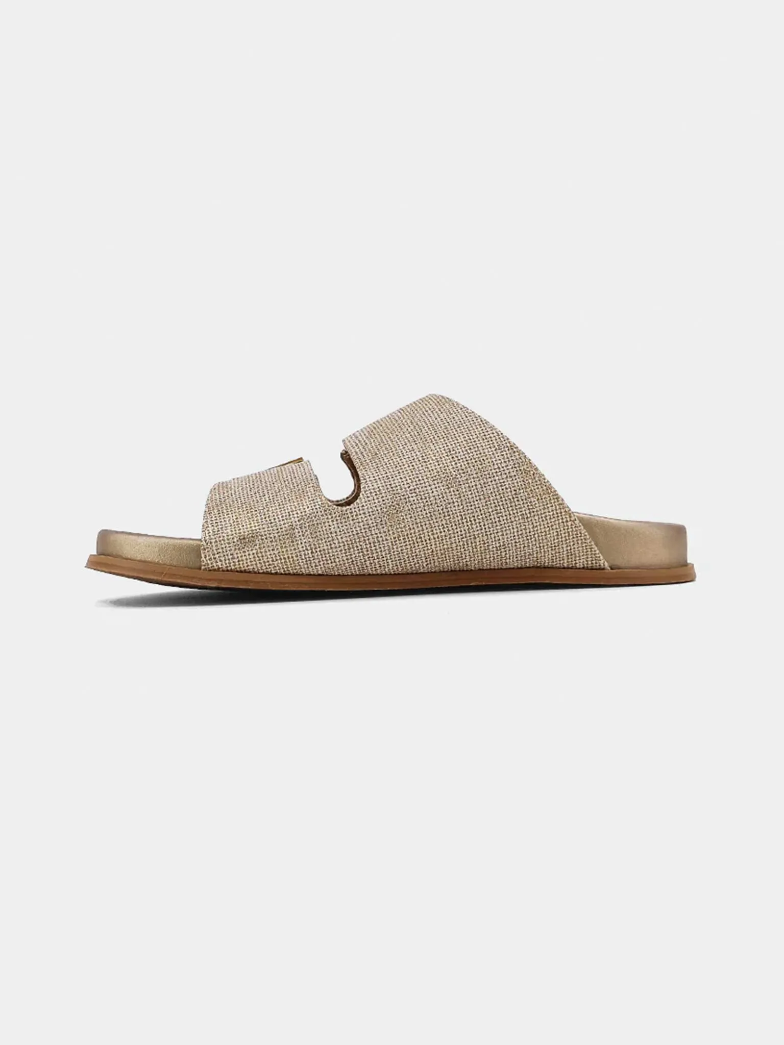 Bernarda Gold Woven Slide