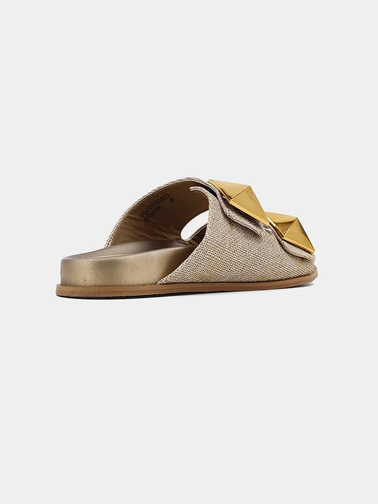 Bernarda Gold Woven Slide