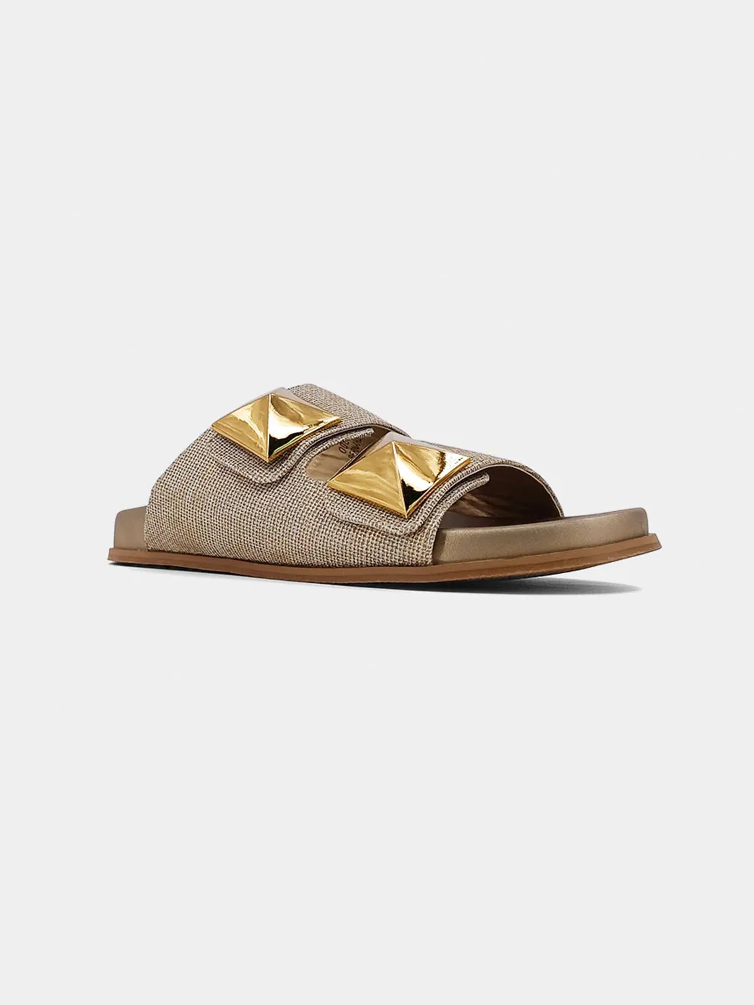 Bernarda Gold Woven Slide