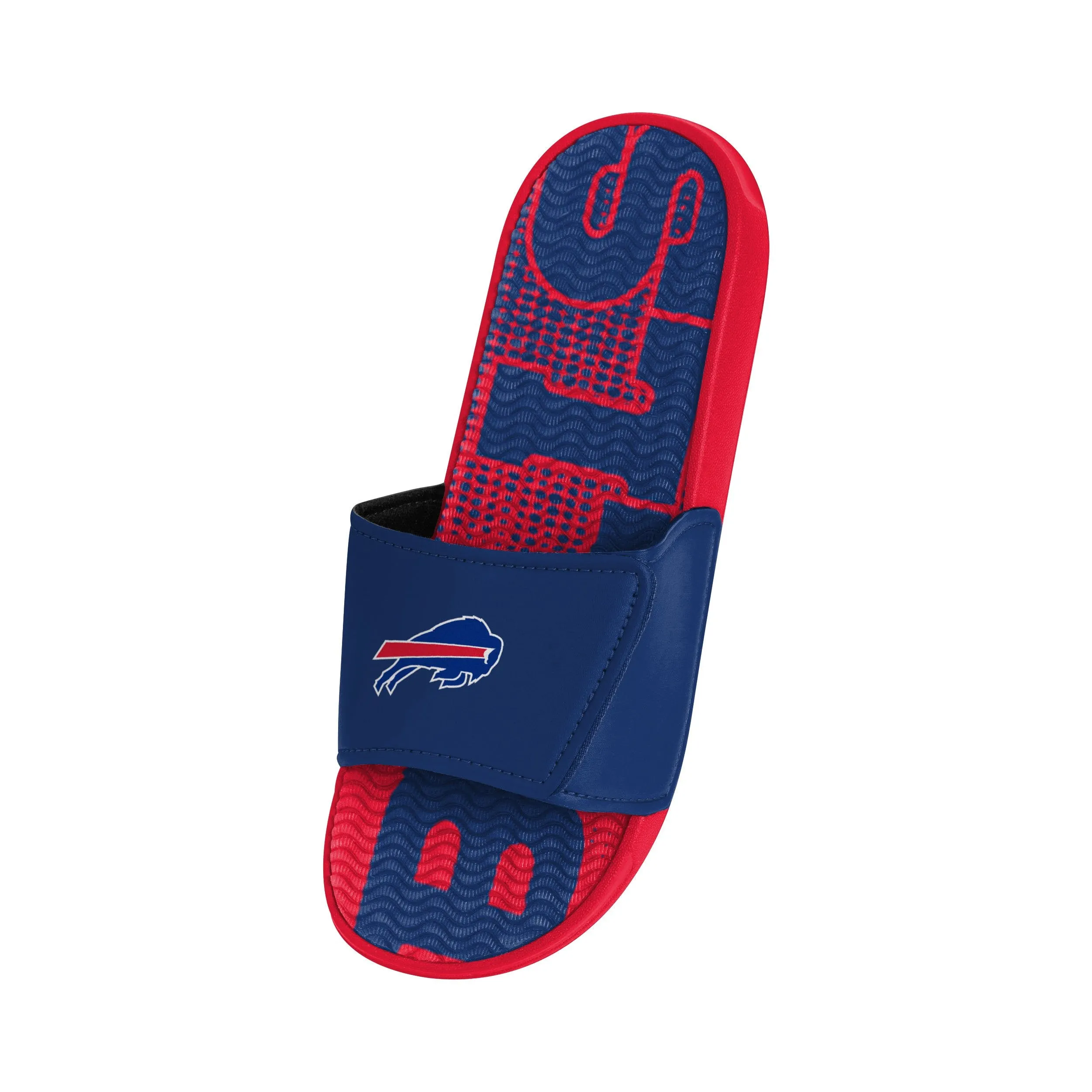 Buffalo Bills NFL Mens Gradient Wordmark Gel Slide
