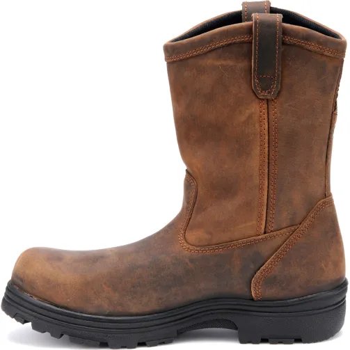 Carolina Men's Laser Composite Toe Waterproof Wellington Work Boot - Brown - CA2533