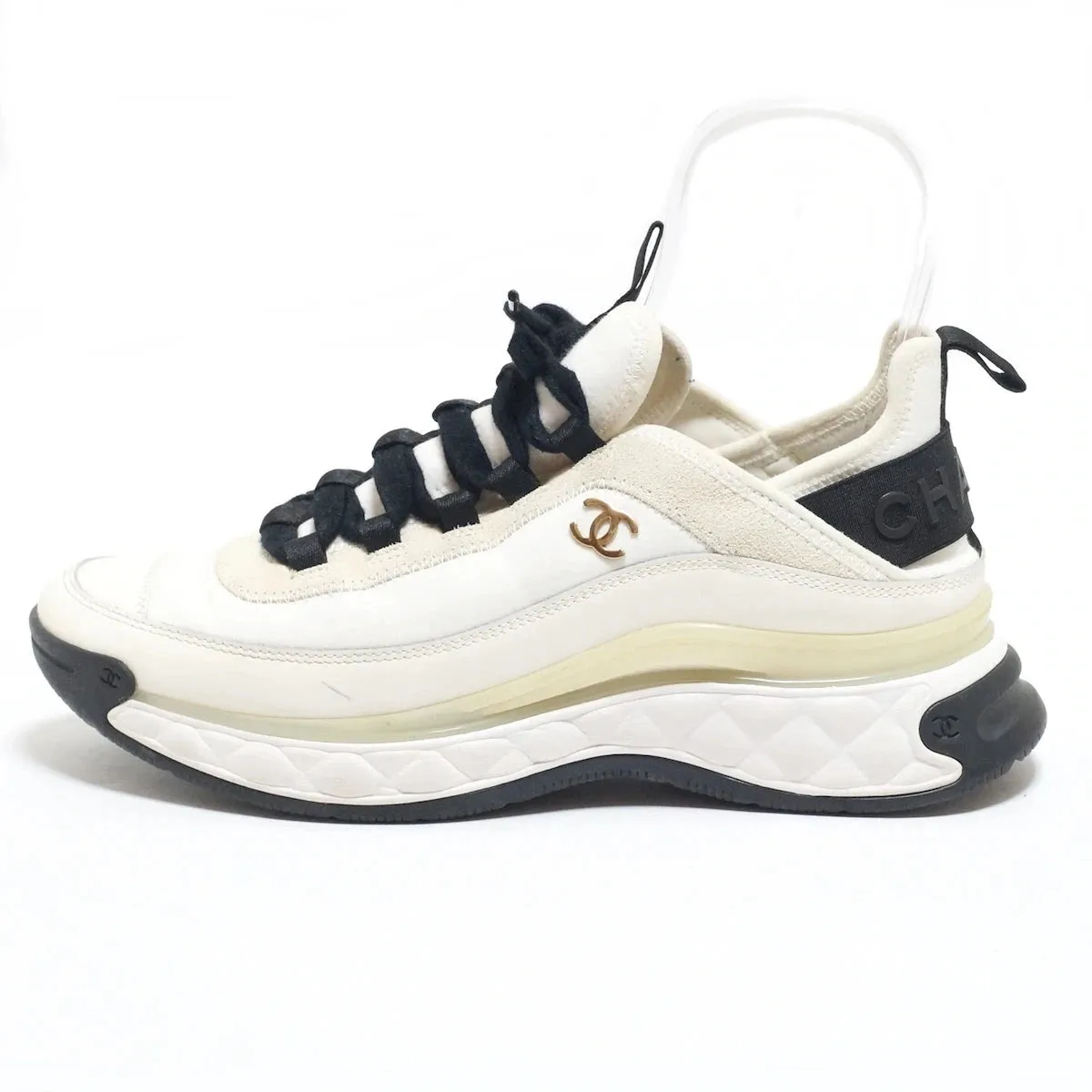 Chanel White Trail Sneakers, 39