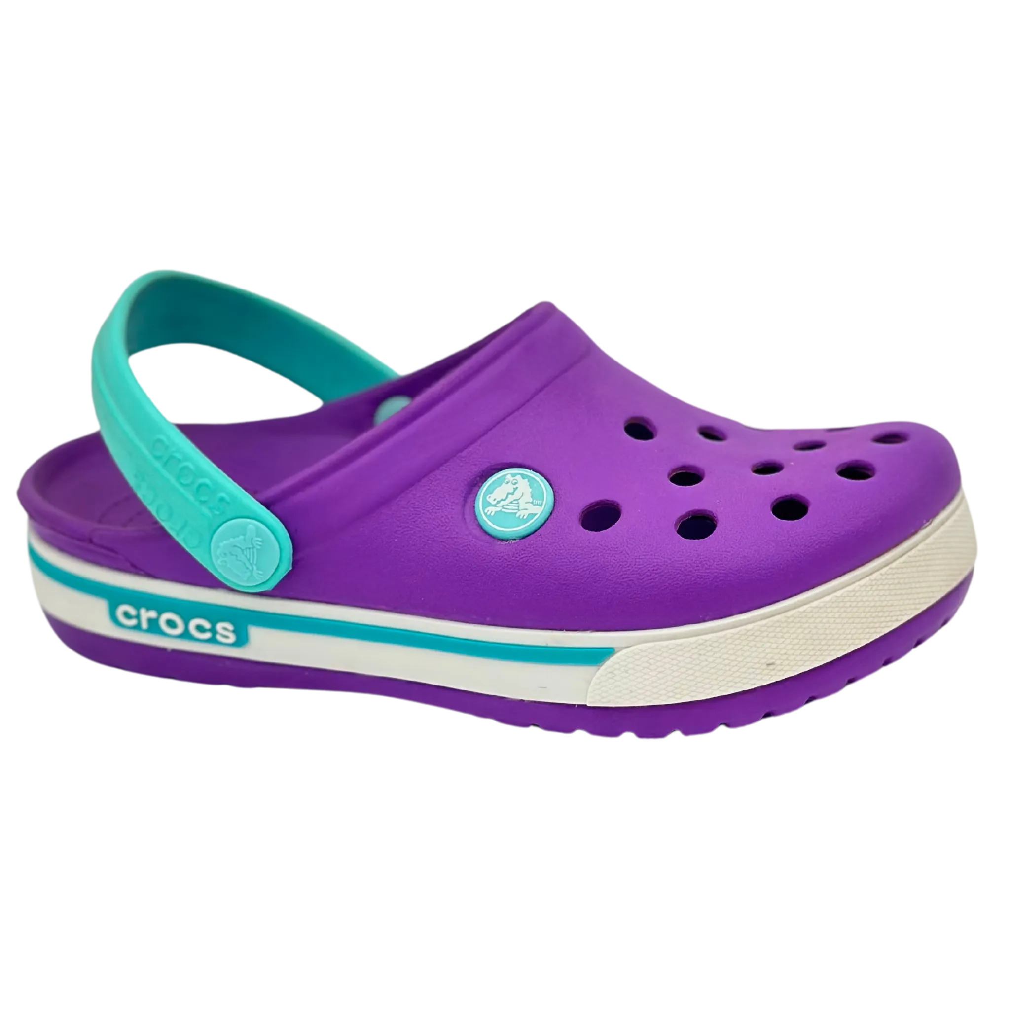 Crocs CrocBand Clogs (Purple/Turquoise)