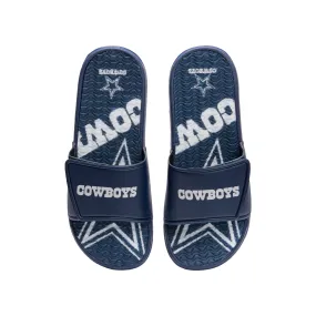 Dallas Cowboys NFL Mens Wordmark Gel Slides