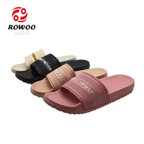 Factory Price Ladies Bathroom Slipper Shoes Customized Logo Sandals Beach Outdoor Slide Shoes