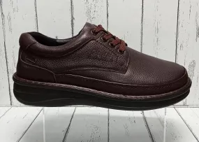 G-COMFORT SHOES (WIDE FITTING) - P3706 - LACE UP SHOE - Dark Brown (Waterproof)