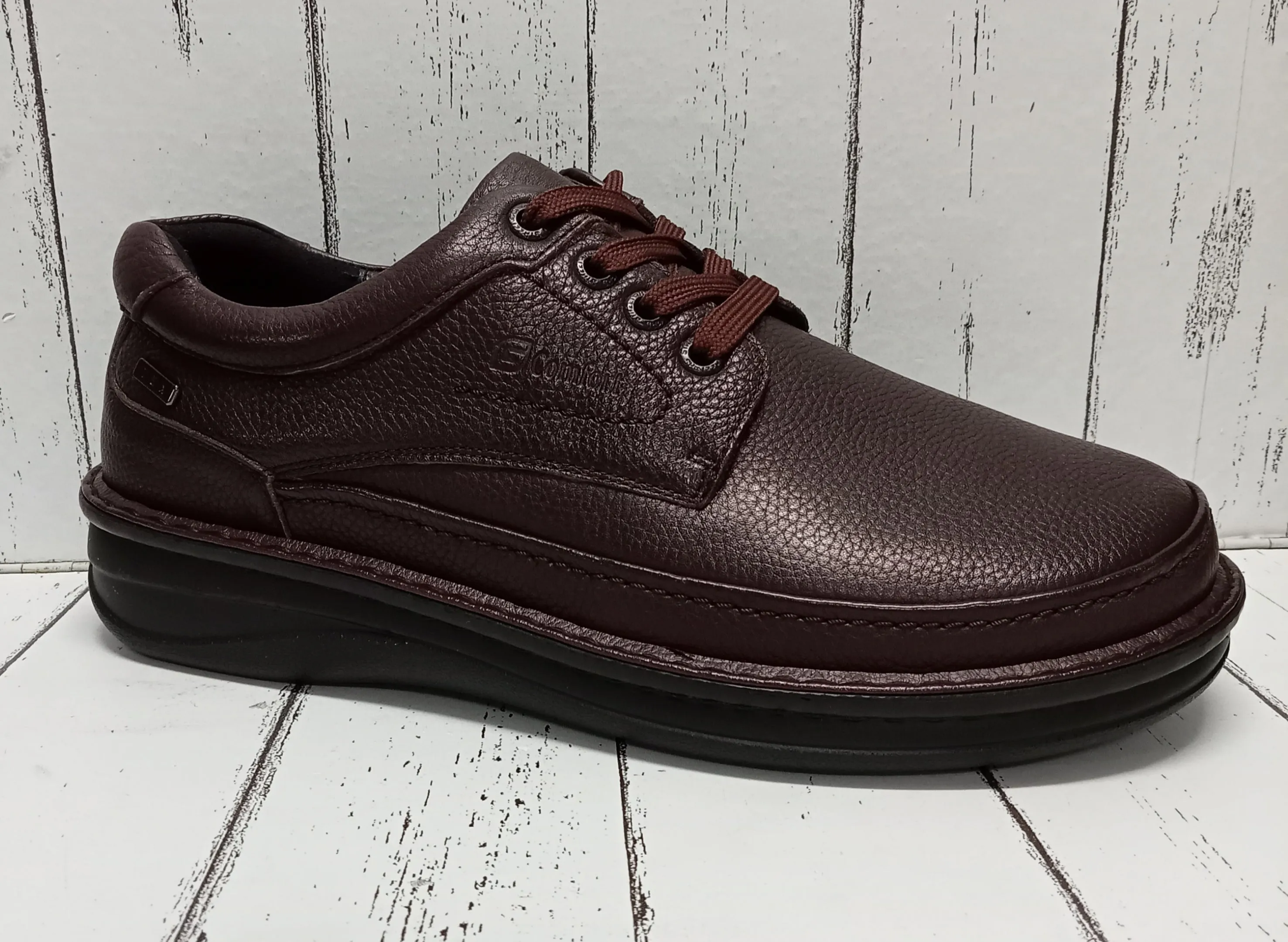 G-COMFORT SHOES (WIDE FITTING) - P3706 - LACE UP SHOE - Dark Brown (Waterproof)