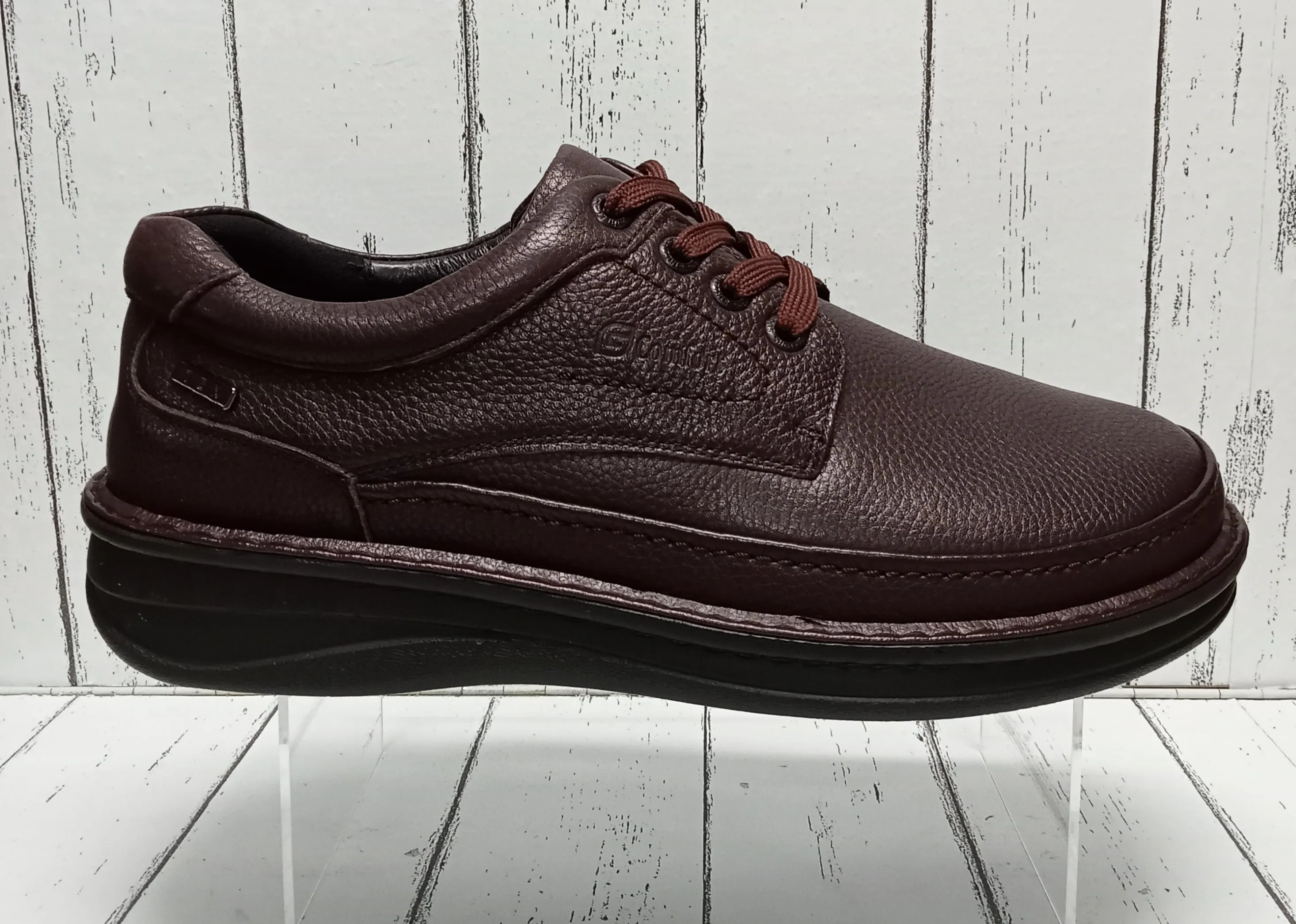 G-COMFORT SHOES (WIDE FITTING) - P3706 - LACE UP SHOE - Dark Brown (Waterproof)