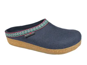 Haflinger Unisex Grizzly Slippers GZ10- Navy
