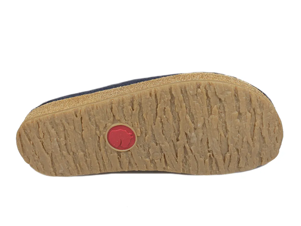 Haflinger Unisex Grizzly Slippers GZ10- Navy