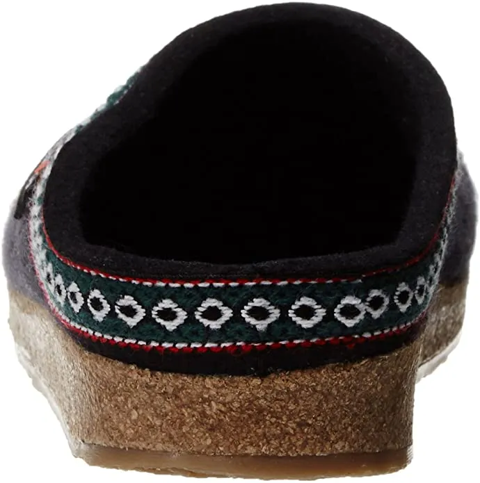 Haflinger Unisex Grizzly Slippers GZ15- Black