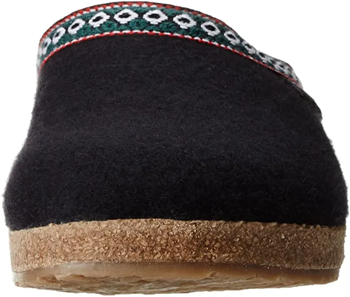 Haflinger Unisex Grizzly Slippers GZ15- Black
