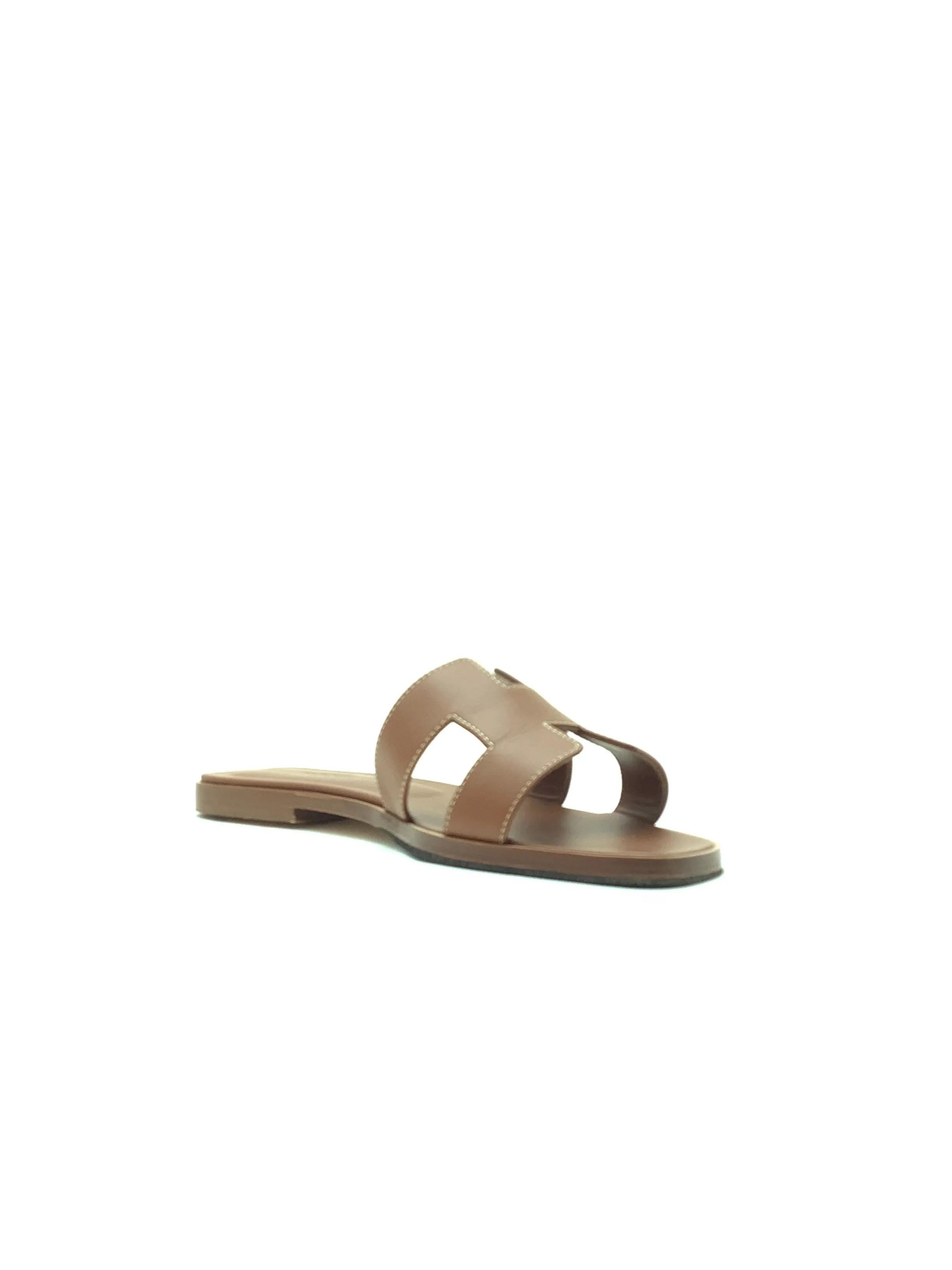 Hermes Oran Sandals Leather Neutral Size: 40/9