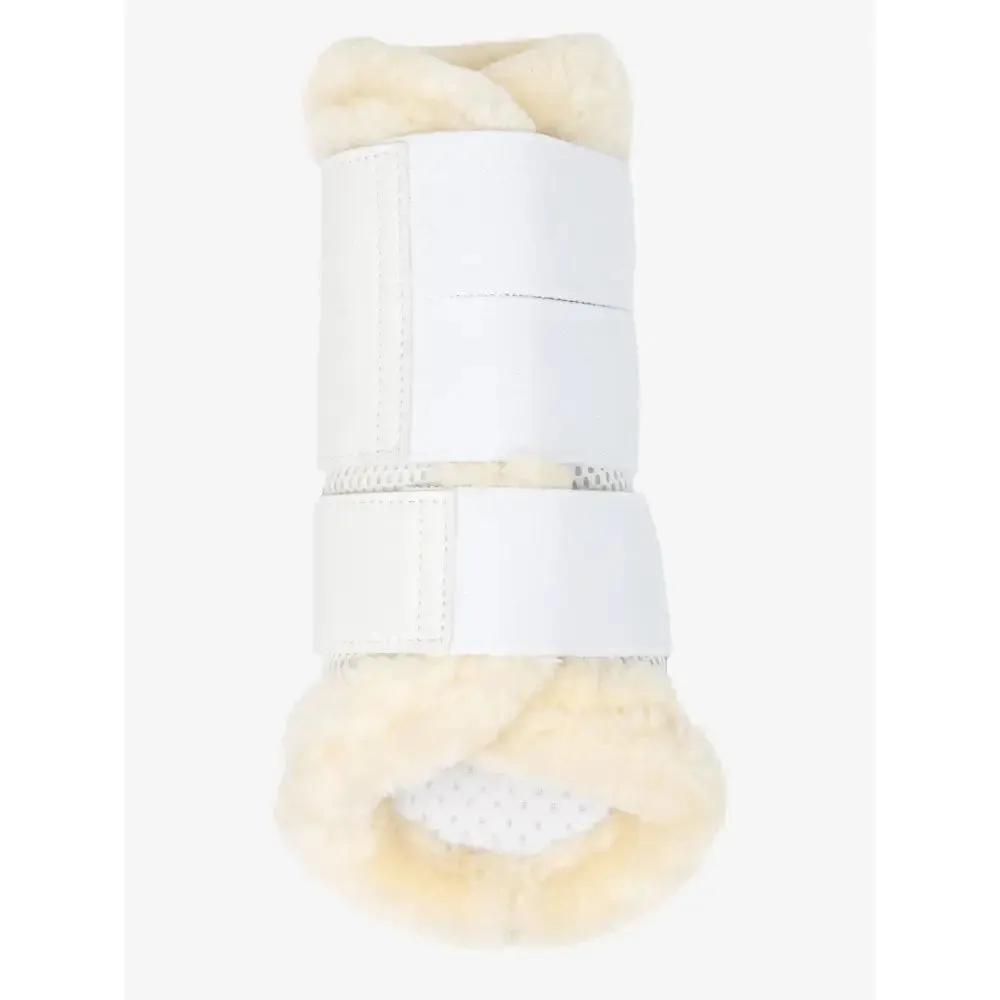 LeMieux Fleece Edged Mesh Brushing Boot White