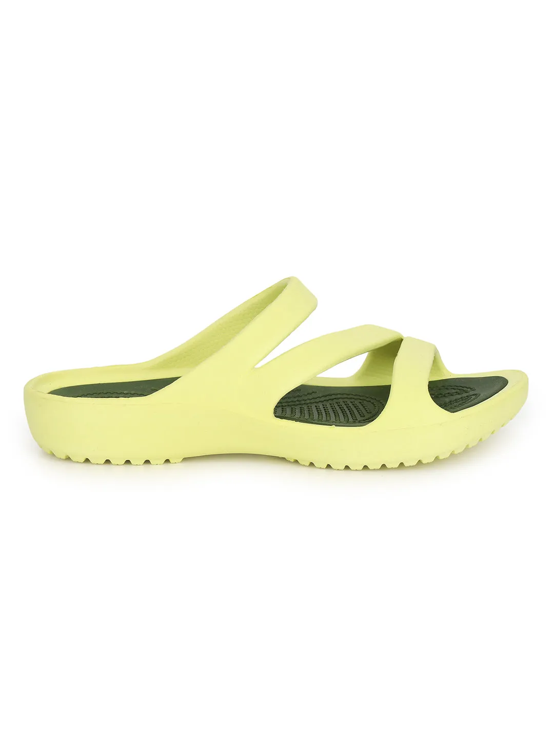 Lime Yellow Stylish Slip-On Flats For Women (TC-LFLAT1-LIME)