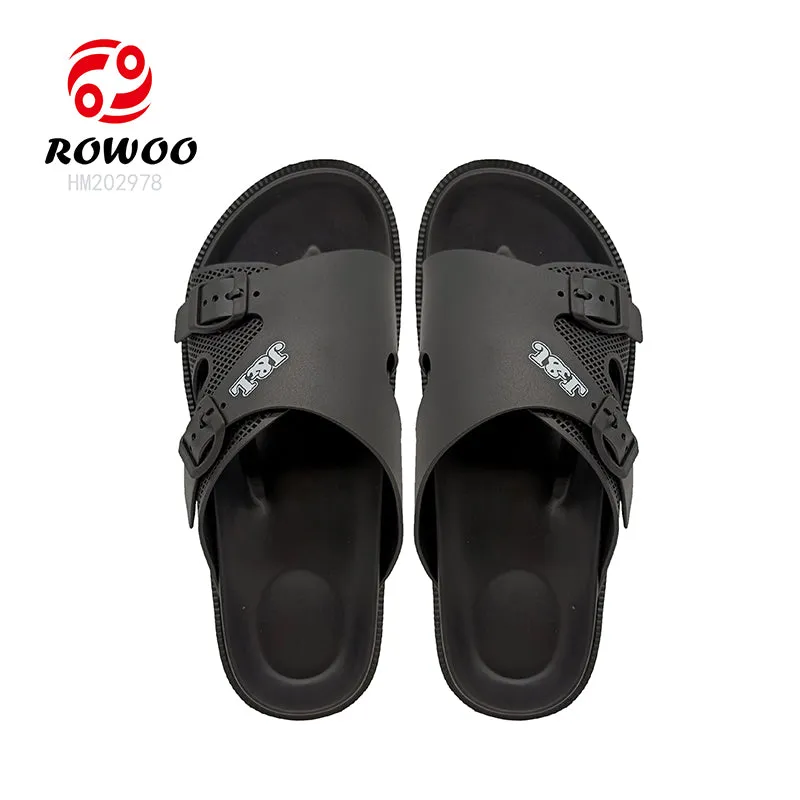 Men Women Double Breasted Sandals Thick Bottom EVA Slide Slippers