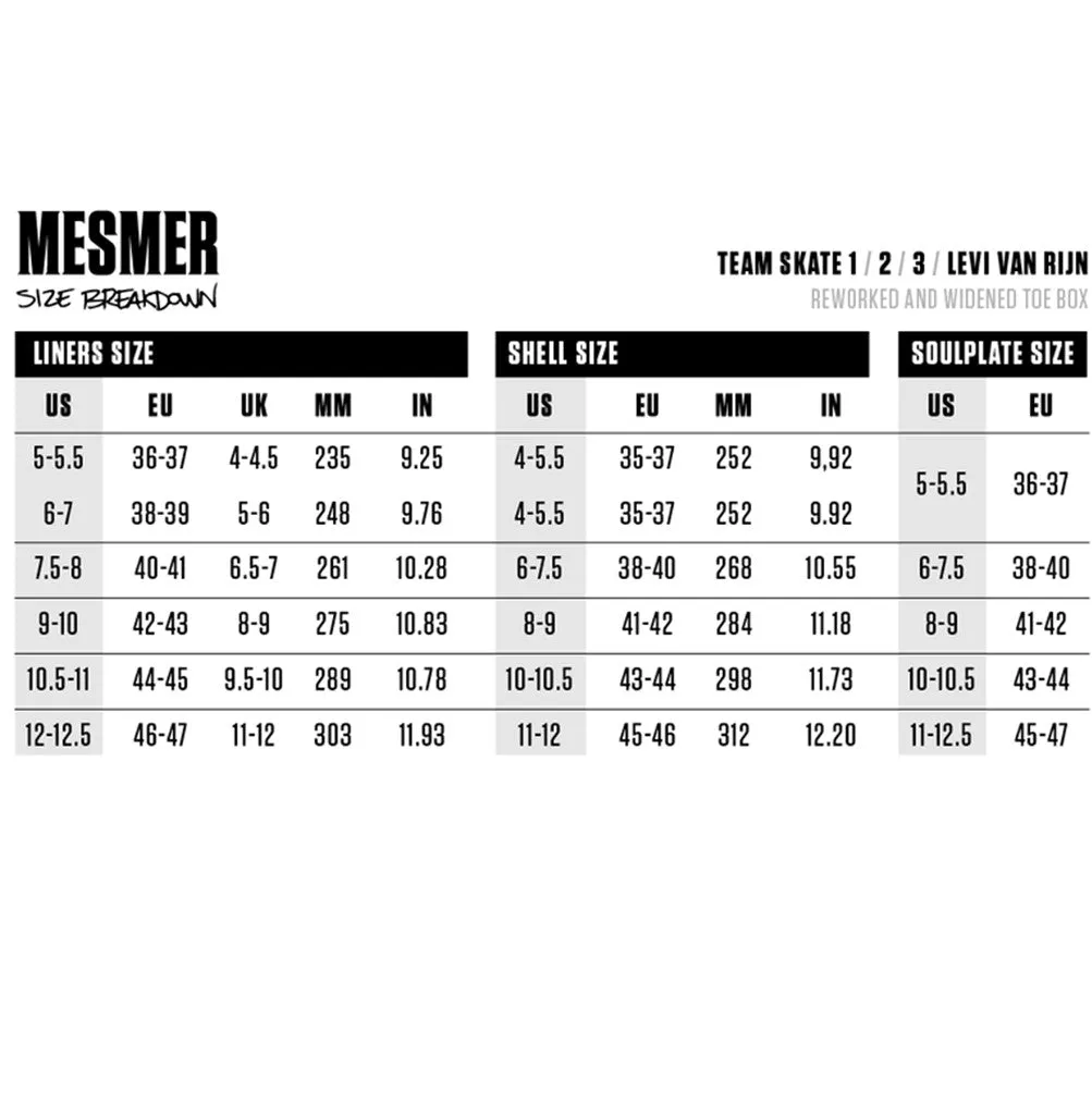 Mesmer Throne Levi van Rijn Pro Aggressive Inline Skates