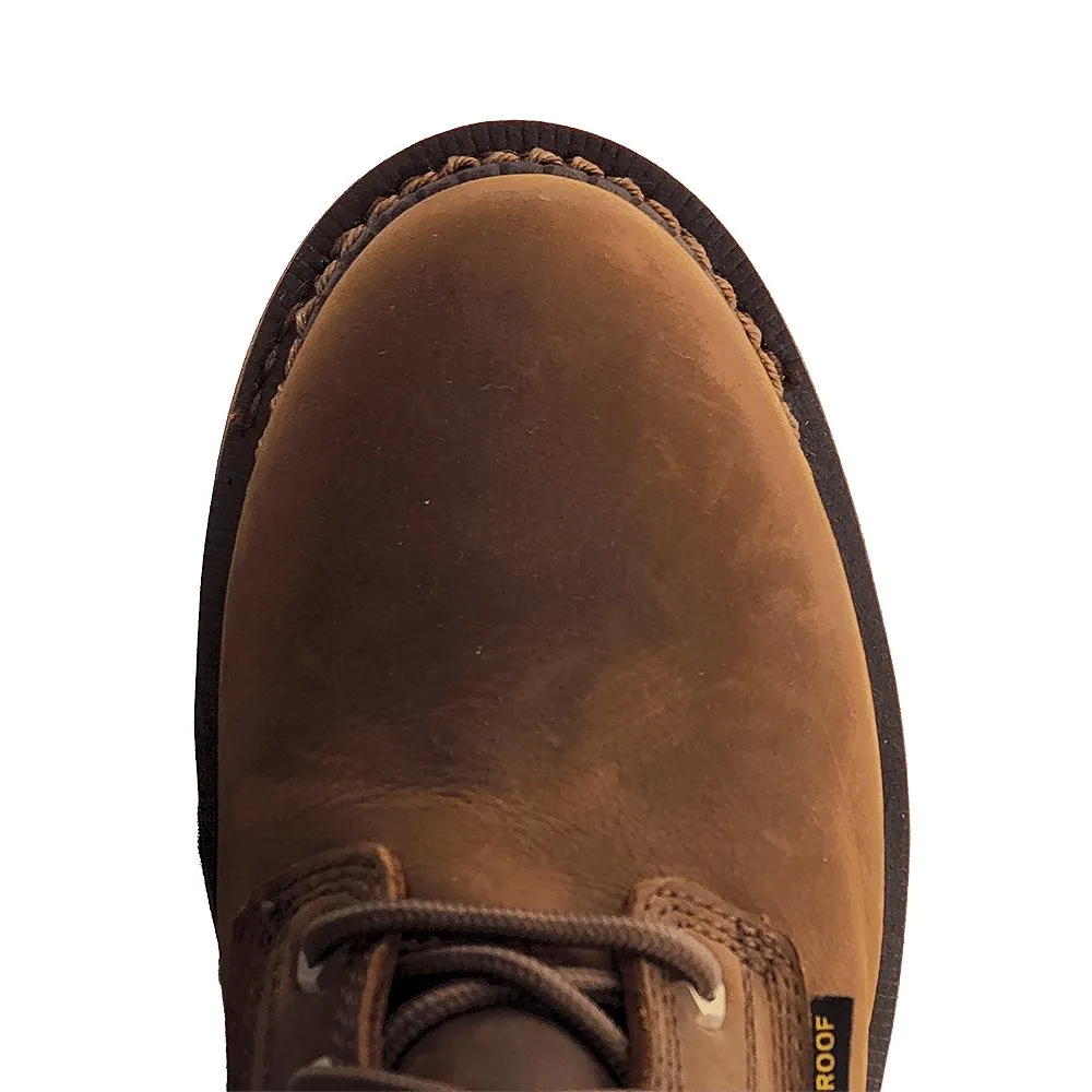 R. Watson Men's 9" Peanut Cowhide Comp Toe Waterproof Work Boots