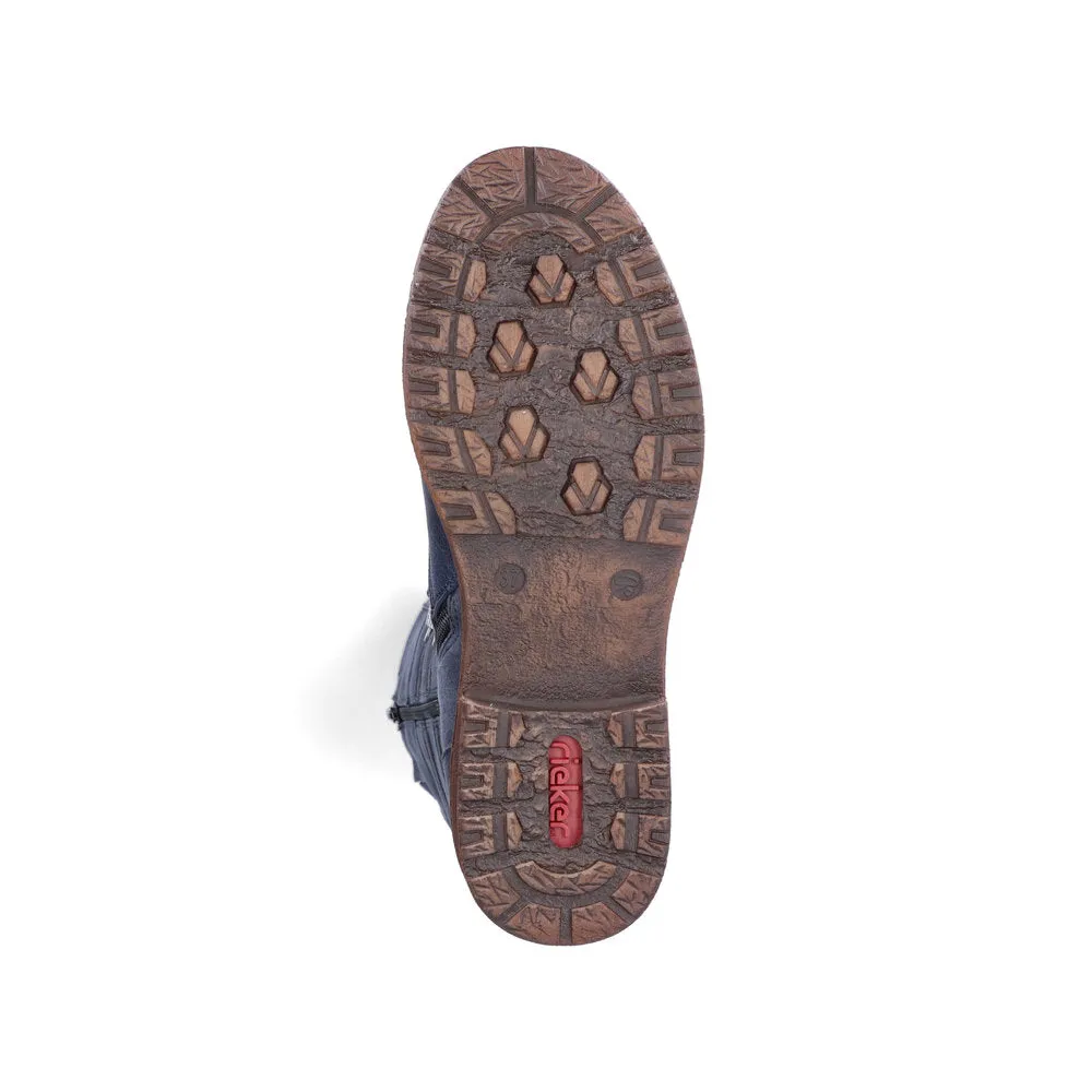 Rieker Ladies Lace Up Front Long Boots
