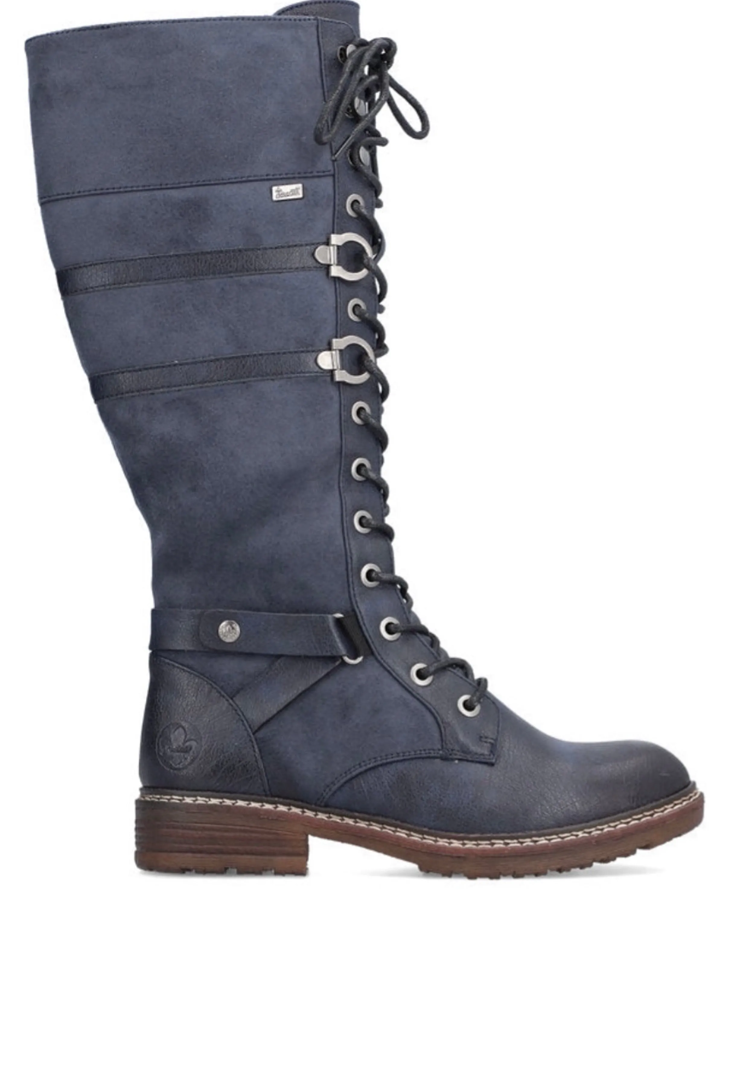 Rieker Ladies Lace Up Front Long Boots