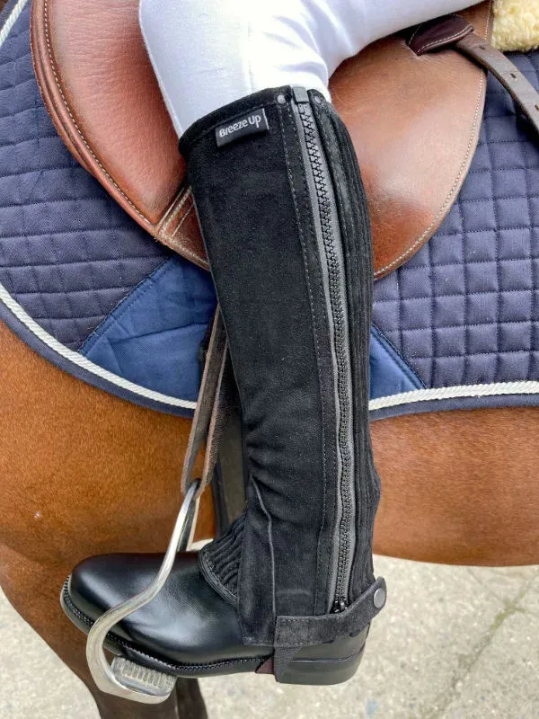 Suede Chaps Reinforced Black Child