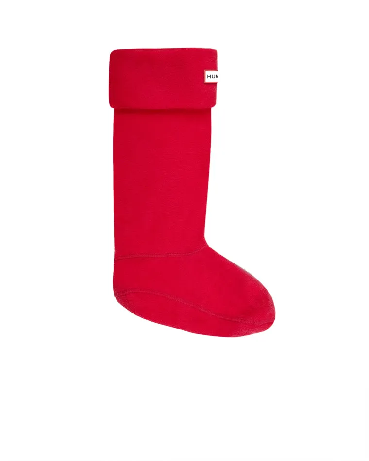 Tall Fleece Boot Socks (Red)