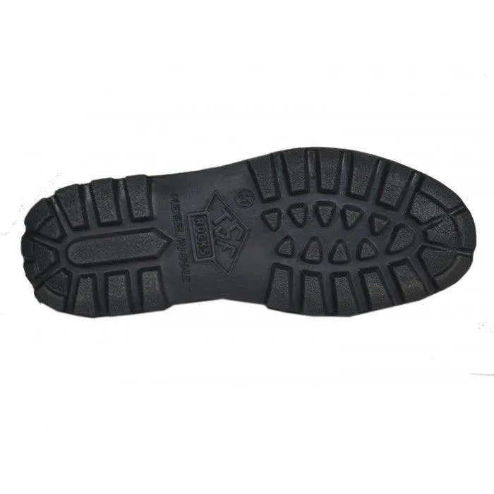 TSF Flexible & Comfort Police Boots With Zip Black
