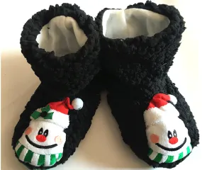 Velvet Christmas Boots: Slip-Resistant Socks
