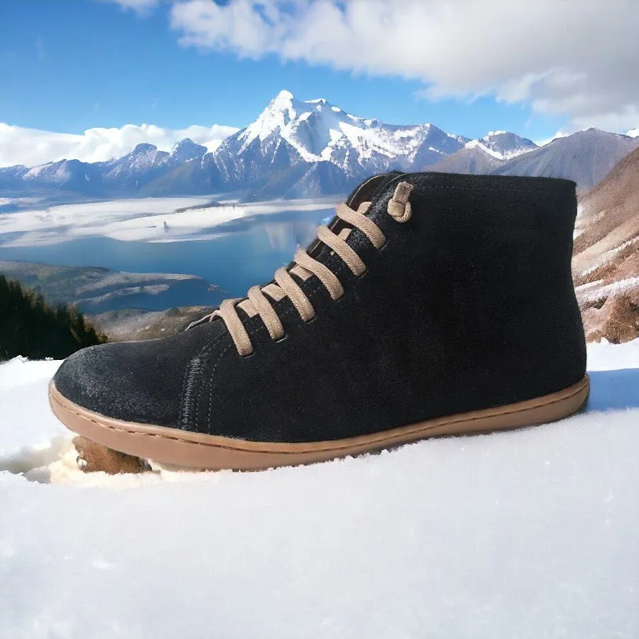 Winter High-Top Barefoot Trekking Boots - Waterproof Snow Boots for Women